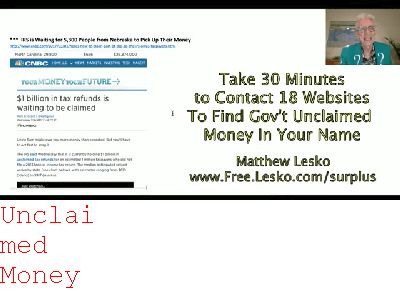 billions Of Dollars In Unclaimed Money